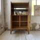 Meuble de rangement secrétaire chêne années 60