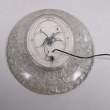 Oval mirror with lighting and plexiglass edge by Hillebrand - 68x56cm