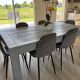 Captain Oliver solid wood table, integrated extensions.
