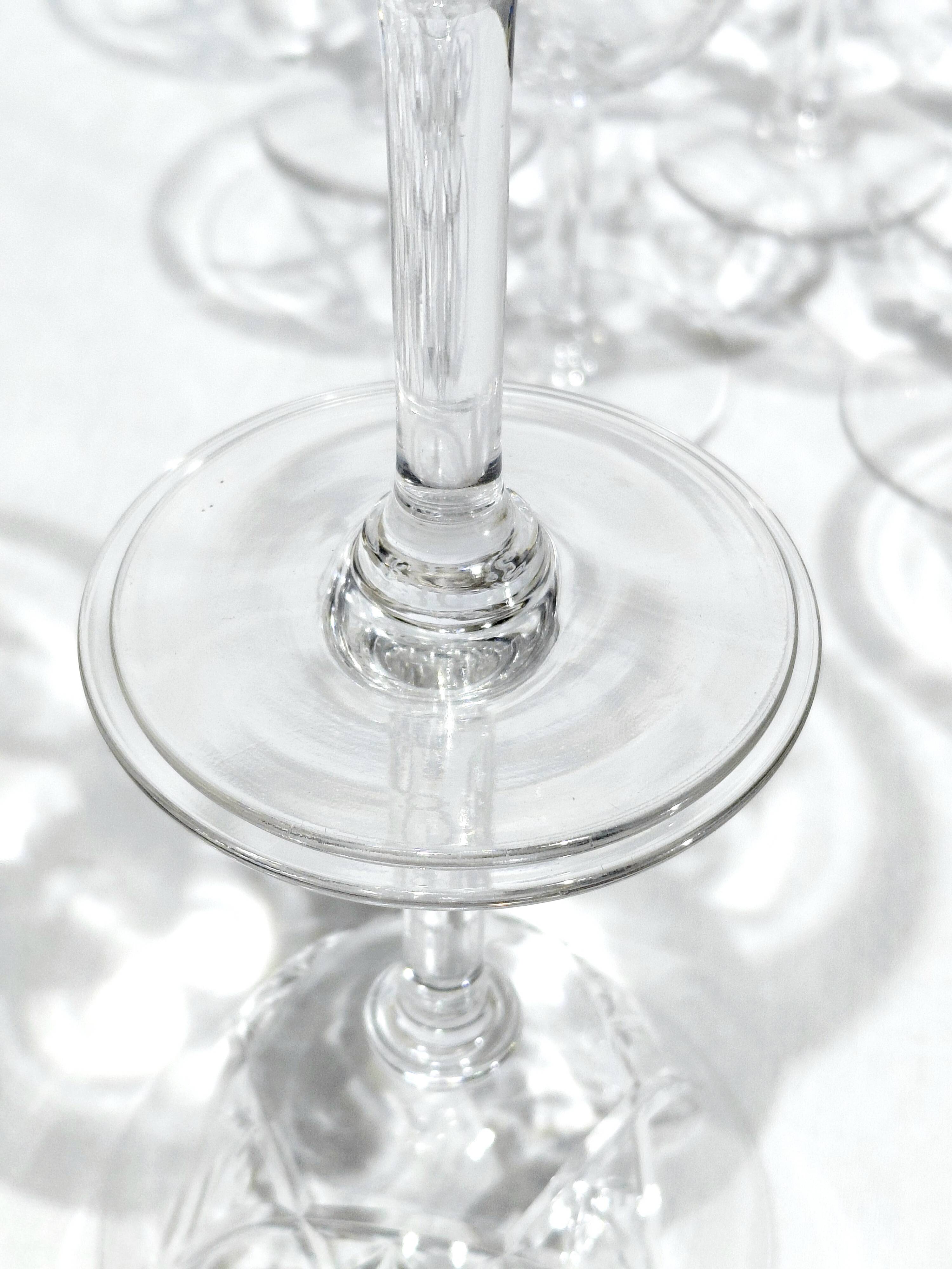 Saint Louis - 10 crystal champagne flutes - Lasalle model