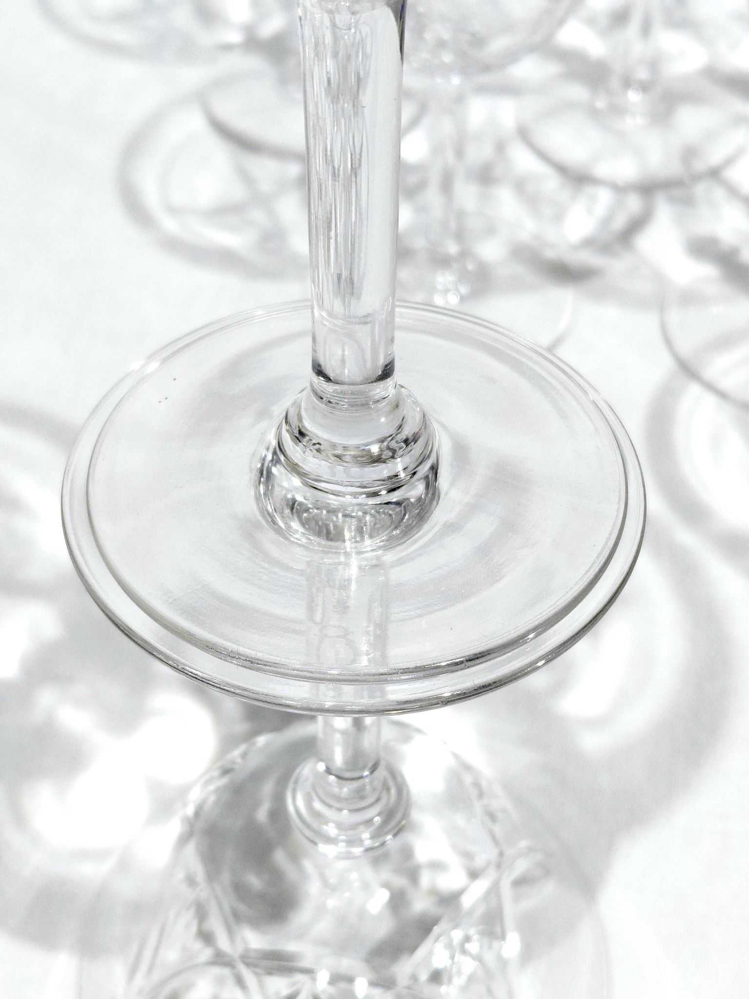 Saint Louis - 10 coupes à champagne en cristal - modèle Lasalle