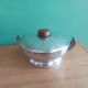 Art Deco sugar cream in silver metal