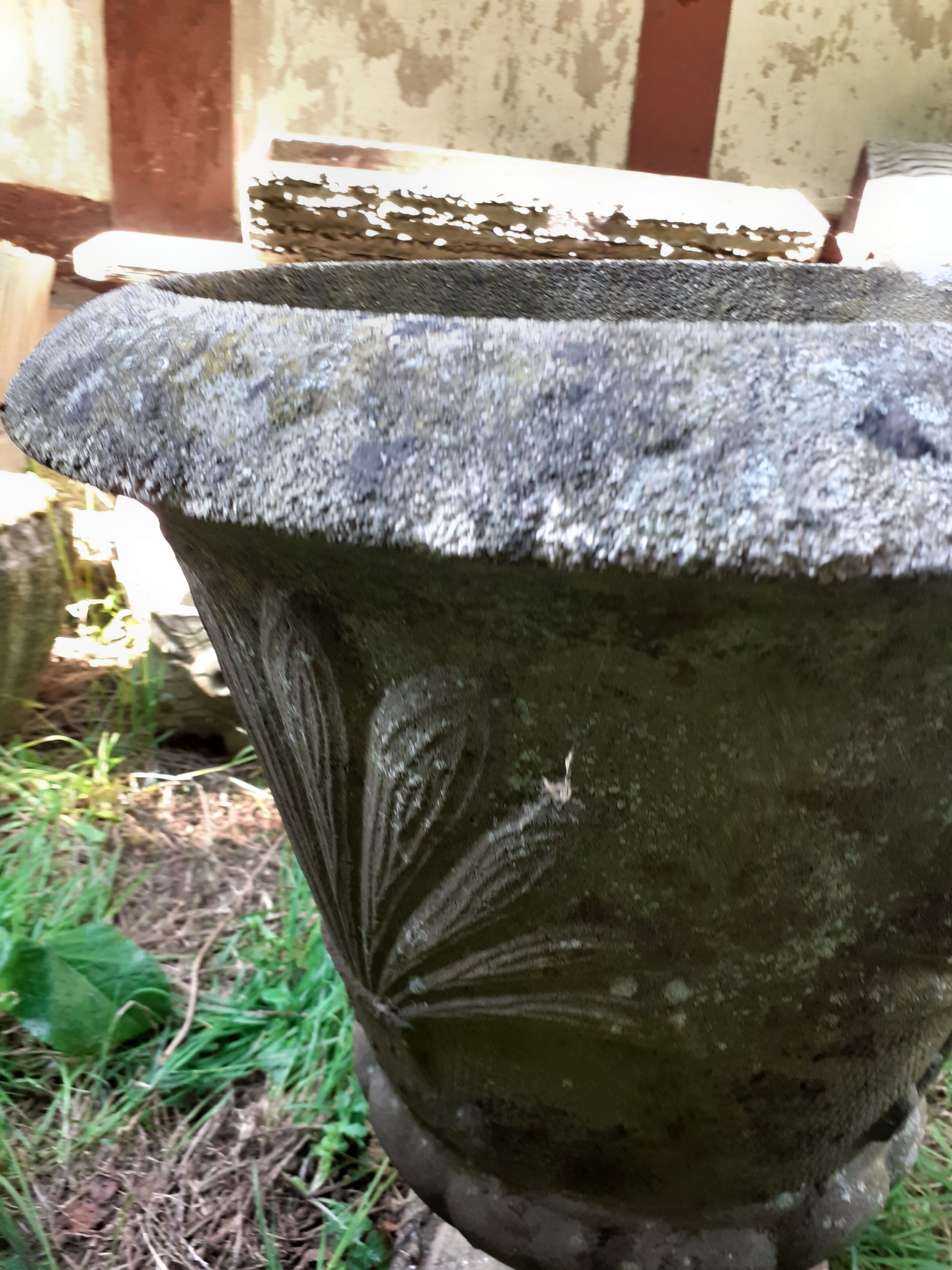 Pair of stone planter medicis