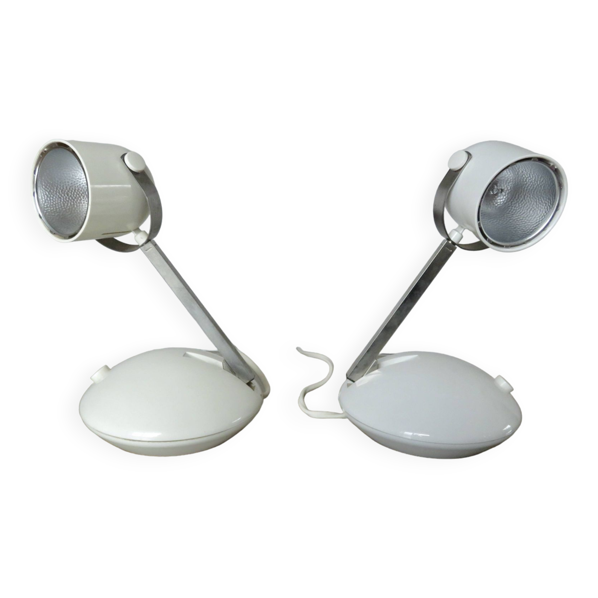 Paire de lampes space age télescopiques 1970