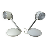Paire de lampes space age télescopiques 1970