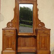 Coiffeuse avec rangements style Louis XVI