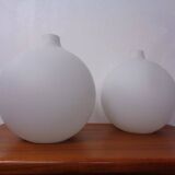 Opaline Glass Satellite Pendant Lamps by Vilhelm Wohlert for Louis Poulsen, 1960s, Set of 2