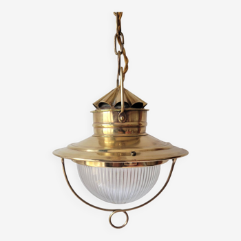 Holophane marine brass pendant light