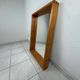 Miroir scandinave vintage en bois de pin