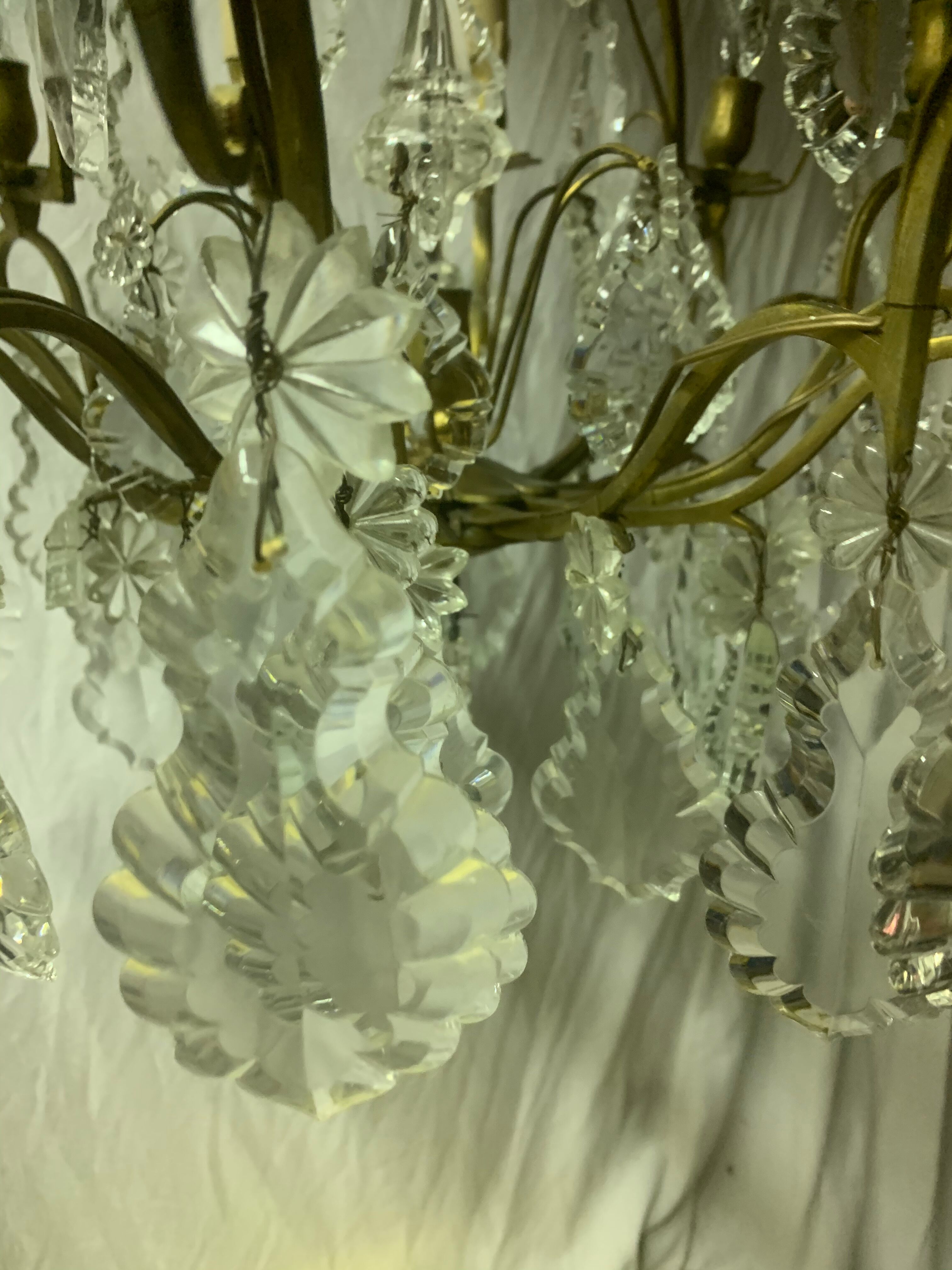 12-branched stamped chandelier