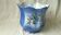 Cache pot en faience anglaise stafforshire england decor floral