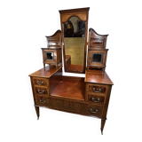 Edwardian Vintage Inlaid Console Hall Table / Dressing Table – 1900–1910