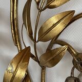 Pioggia D'Oro Wall Lamp in Gold Metal by Hans Kögl, Italy, 1970s