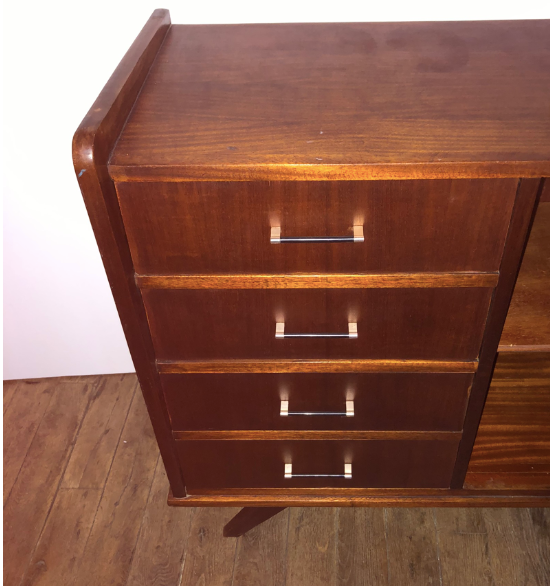 Vintage dark wood sideboard