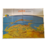 Map of japan seen from siberia