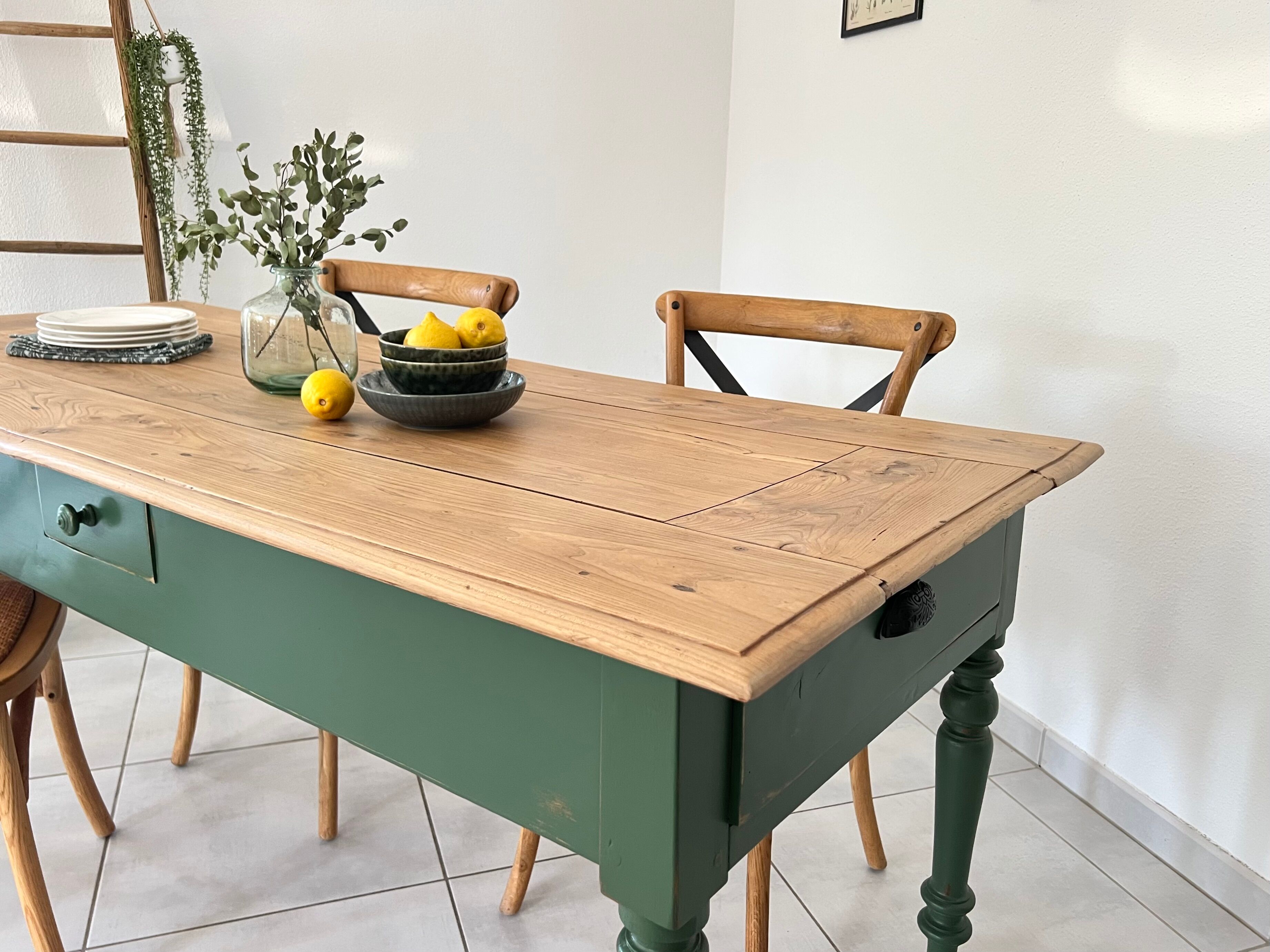 Old farmhouse table