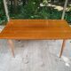 Scandinavian dining table in solid wood and rosewood, renovated, 240cm