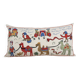 Vintage embroidered cushion cover 46x89 cm