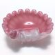 Vide poche, cendrier en opaline rose et verre Lattimo par Fratelli Toso, Italie