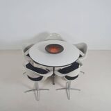 Eames dining table and 5 chairs by George Nelson for Herman Miller, 1960s