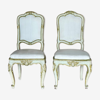 Pair of Venetian chairs XVIIIth