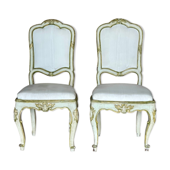 Pair of Venetian chairs XVIIIth