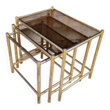 Vintage nesting coffee table