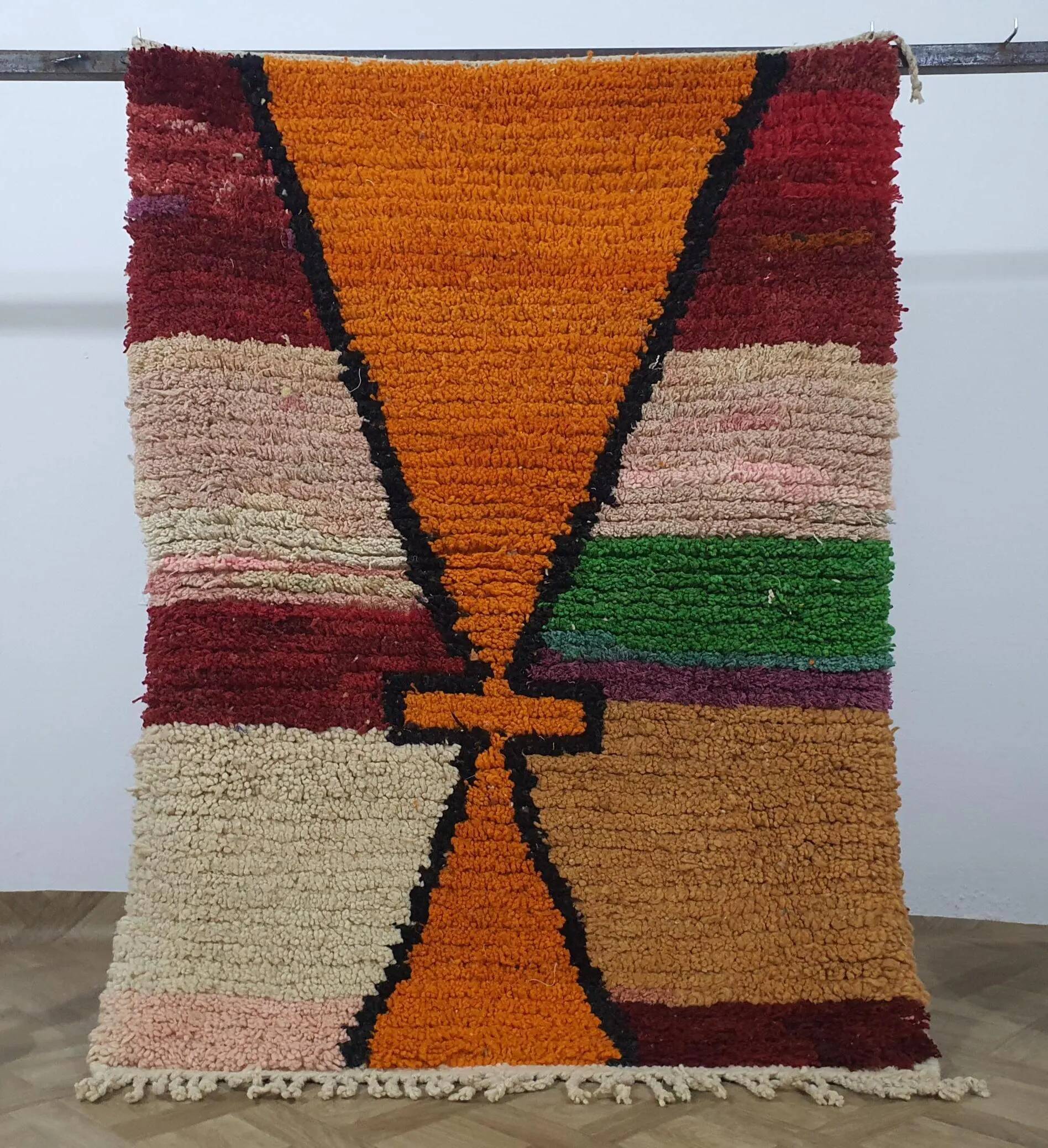 Handmade traditional carpet 250cm x 150cm Moroccan