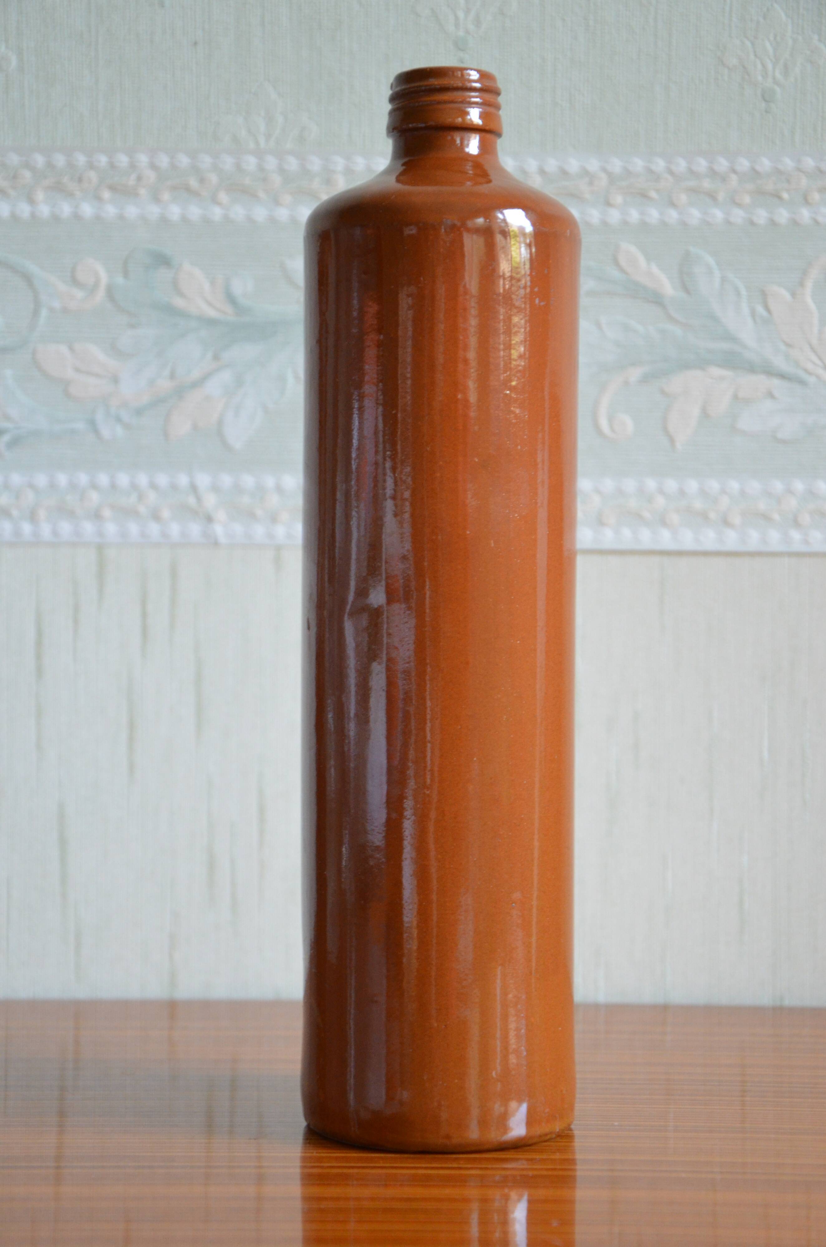 Glazed stoneware bottle
