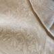 12 damask linen table napkins with an antique silk monogram from the 19th century.