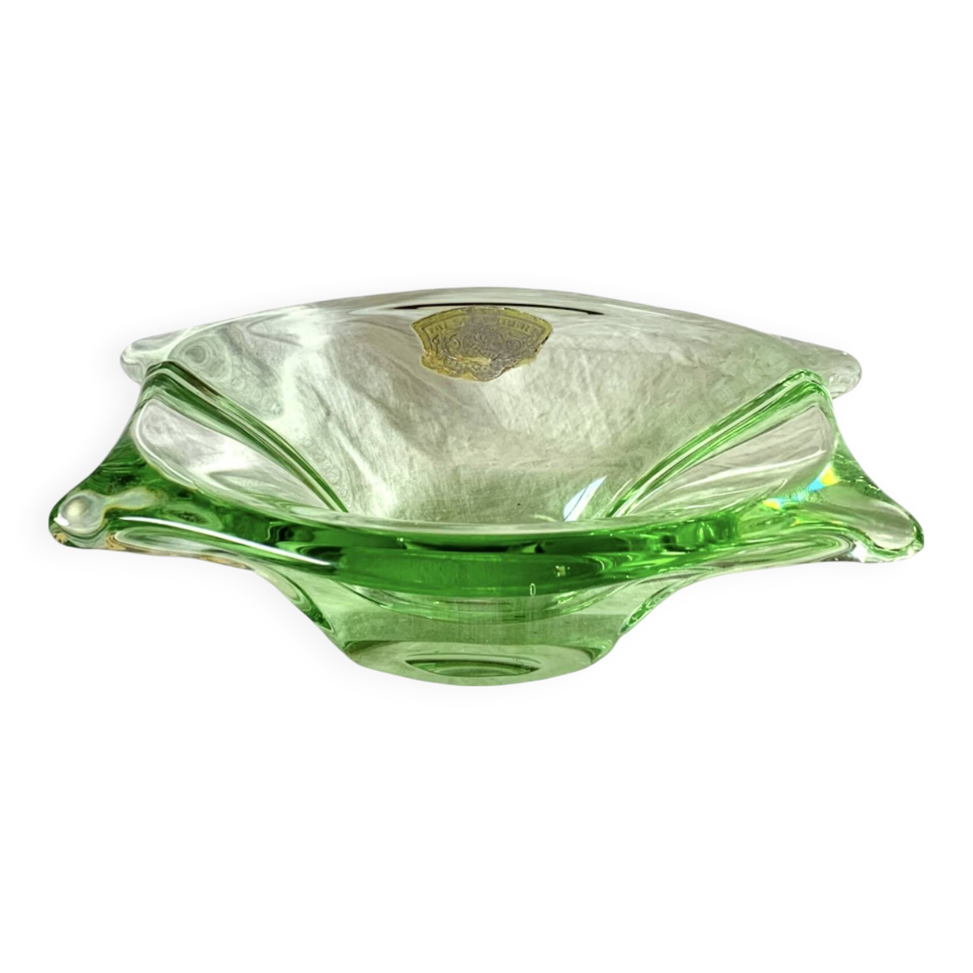 Val-Saint-Lambert crystal tray - 1960