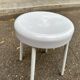 Vintage white stool from the 70s — Space Age / Pop Art design