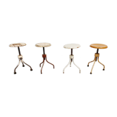 Vintage industrial stools, set of 4