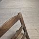 Pair of rustic country mountain straw chairs, old 1950s