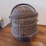 poultry basket, rattan, wicker