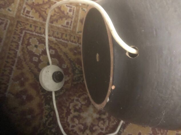 Grand pied de lampe céramique vintage