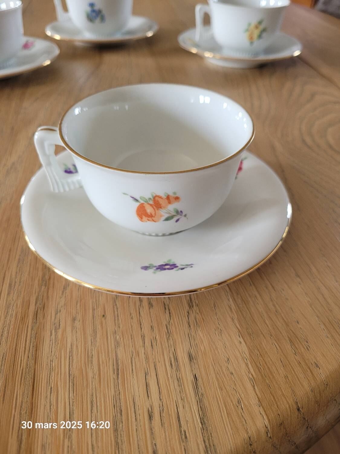 4 Royal Epiag cups and saucers