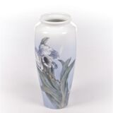 Royal Copenhagen Porcelain Vase painted with the trumpet flower.
