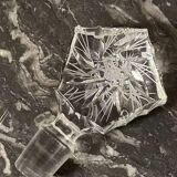 Magnificent series of 2 pieces in chiseled crystal art deco period