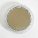 Stunning 1960s illuminated Limburg crystal glass wall mirror