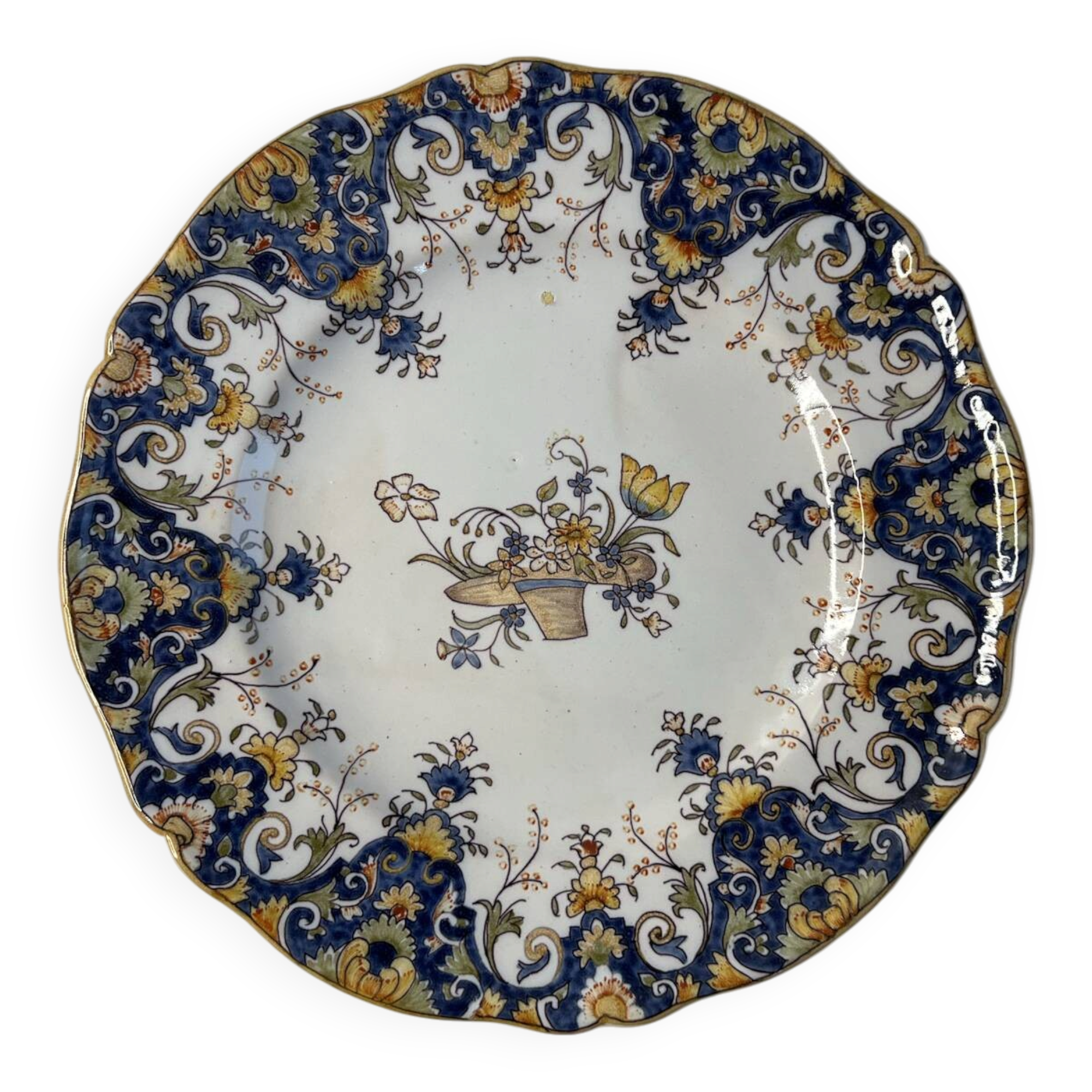 Ironstone plate Rouen 26cm