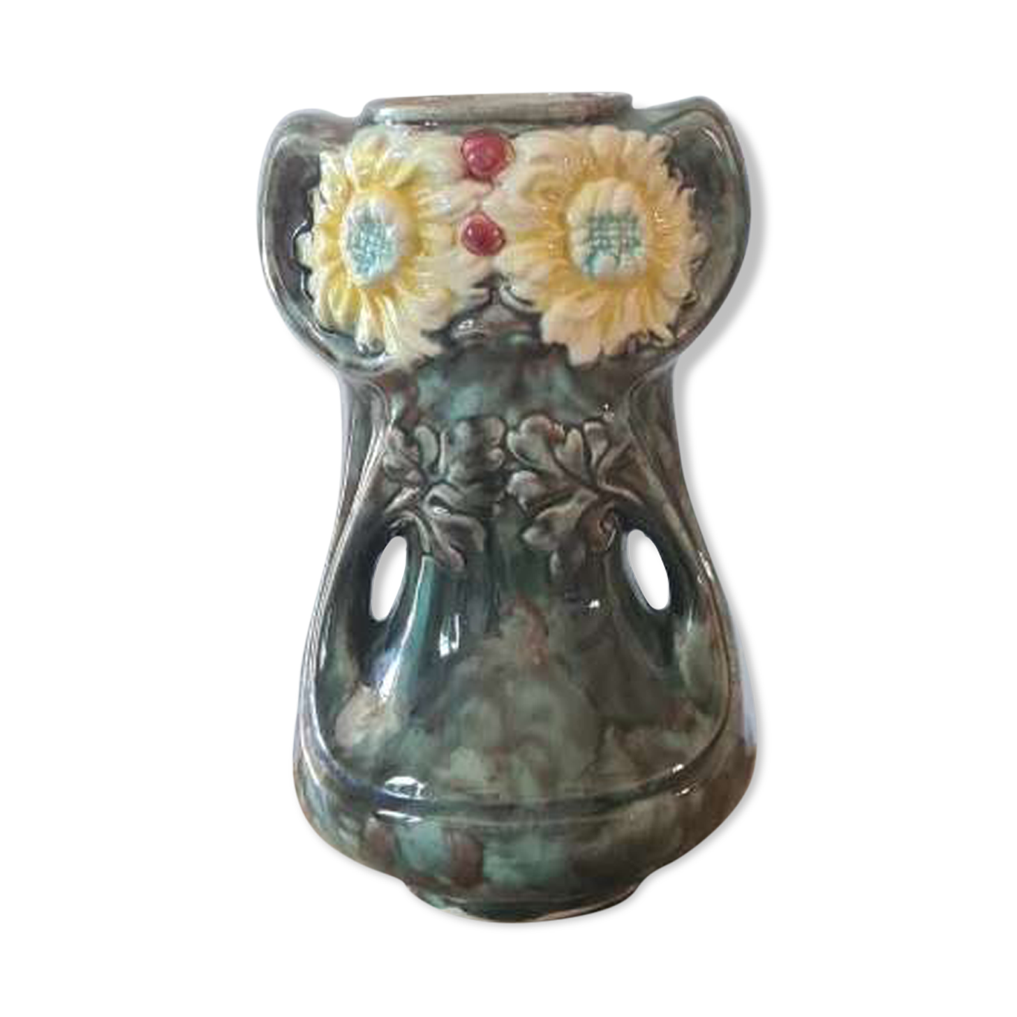 Art Nouveau slurry vase
