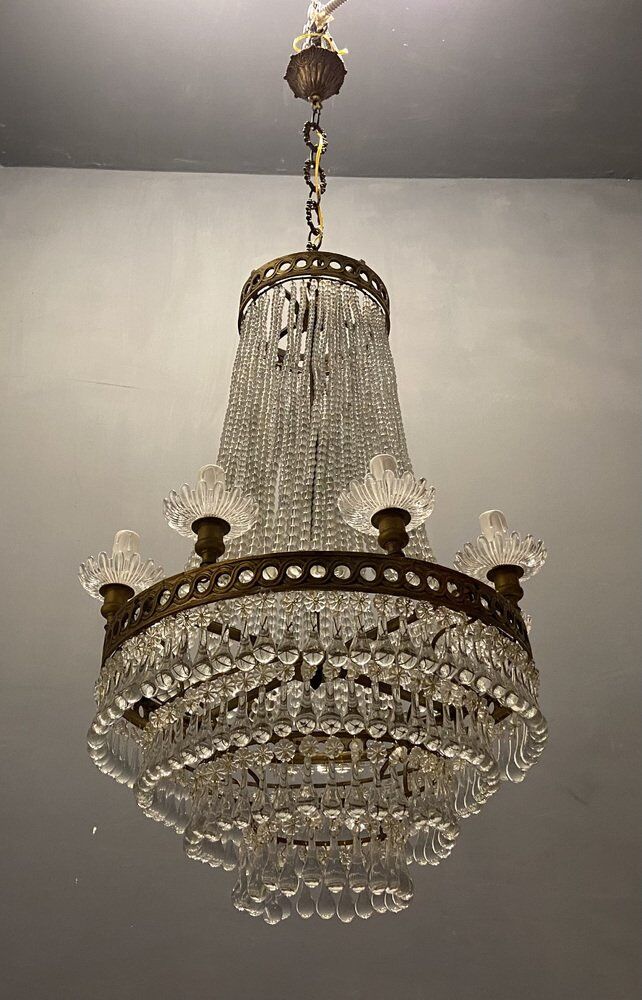 Lustre perle de cristal de murano