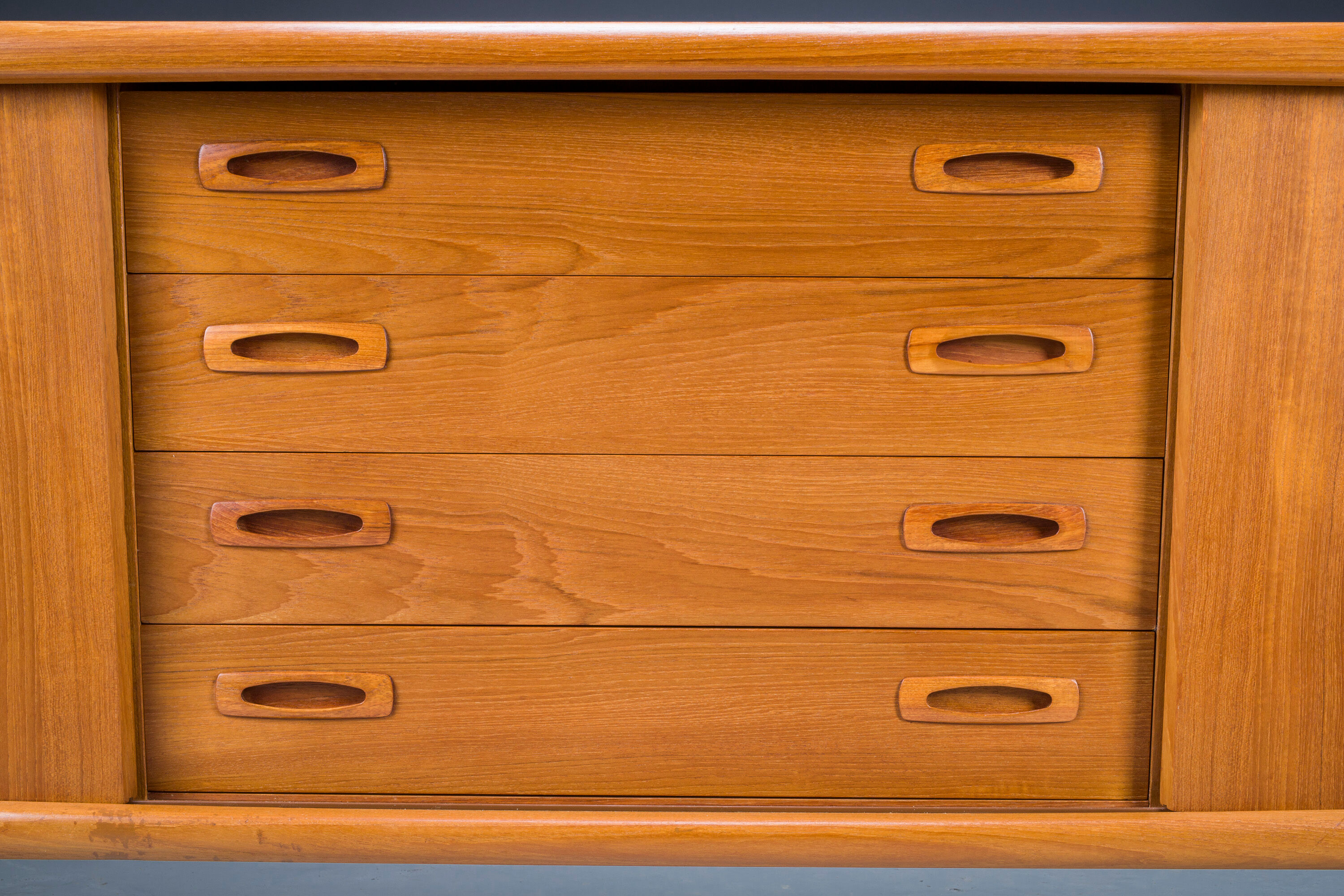 Mid-Century Danish Teak Sideboard from HP Hansen, 1950s