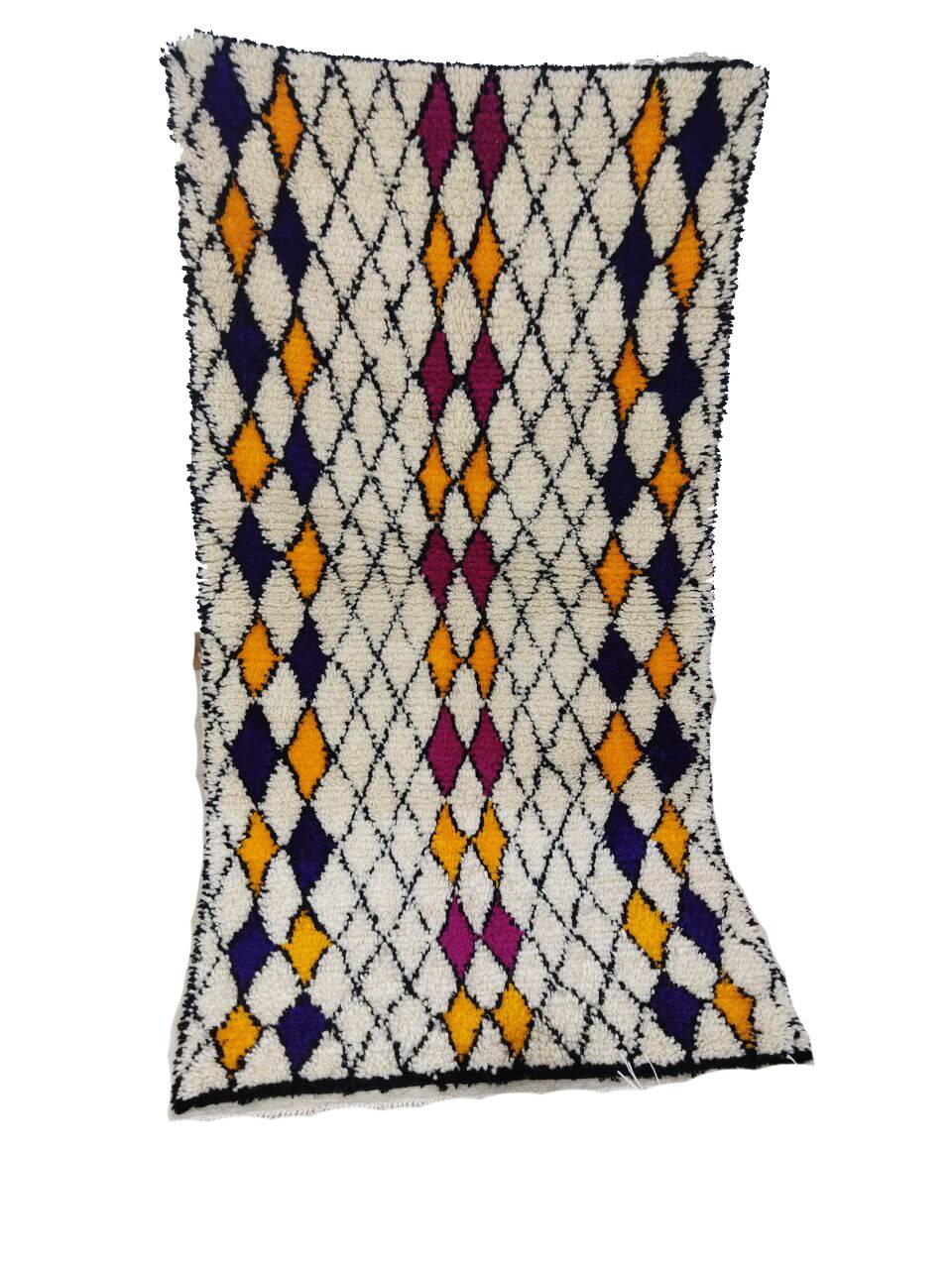 Handmade moroccan berber rug 190 x 100 cm