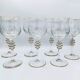 Set of 7 Galo crystal wine glasses