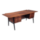 Bureau exécutif scandinave en palissandre avec bar, Danemark 1960