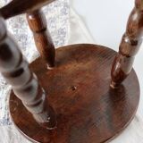 Vintage wooden tripod milking stool