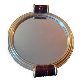 Art deco style mirror tray