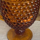 Amber glass pitcher